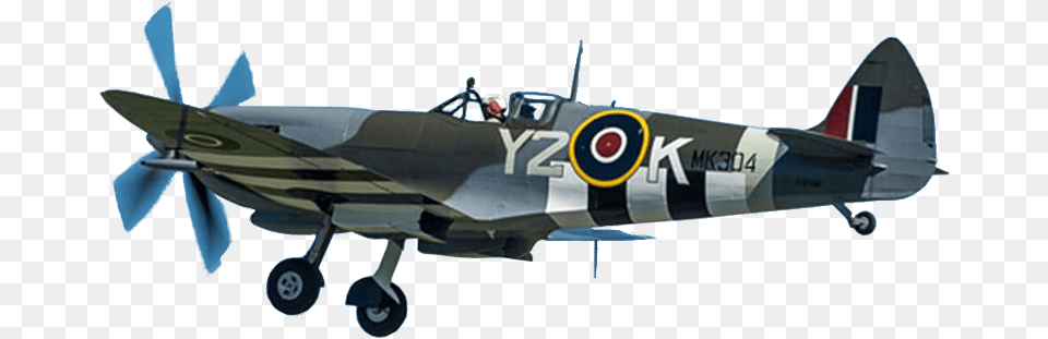 The Y2 K Spitfire Returned To Comox For A Visit Monoplane, Aircraft, Airplane, Vehicle, Transportation Free Transparent Png