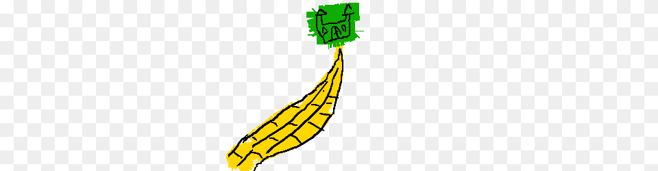 The Yellow Brick Road Leads To A Green Castle, Banana, Food, Fruit, Plant Png Image