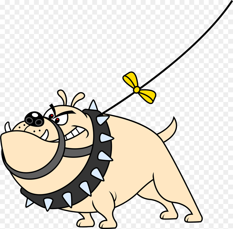 The Yellow Ribbon Or Bandana Can Be Used For Short Cartoon, Animal, Mammal, Pig Free Png