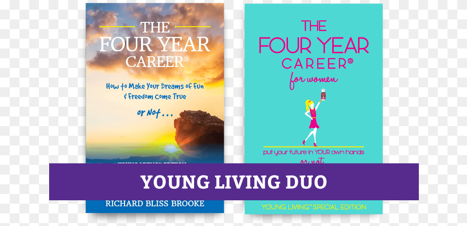The Young Living Duo Flyer, Book, Publication, Advertisement, Person Free Transparent Png