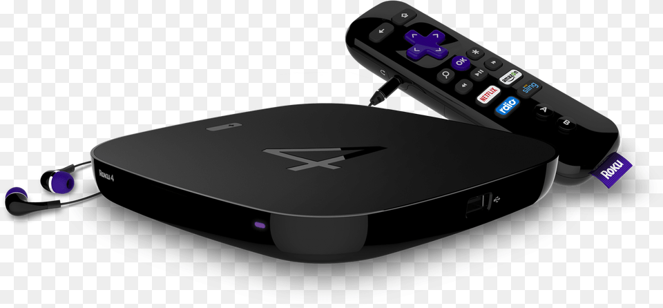 The Youtube App For Roku Amp Fire Tv Is About To Get Roku 4 Streaming Media Player, Electronics, Remote Control, Hardware Png Image