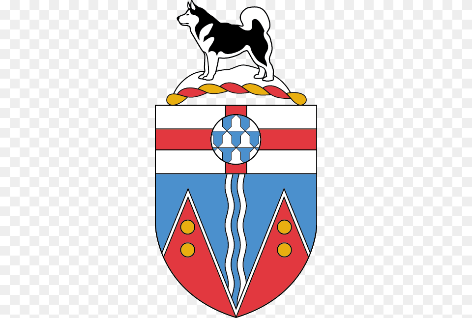 The Yukon Coat Of Arms Yukon Flag, Animal, Canine, Dog, Mammal Free Png Download