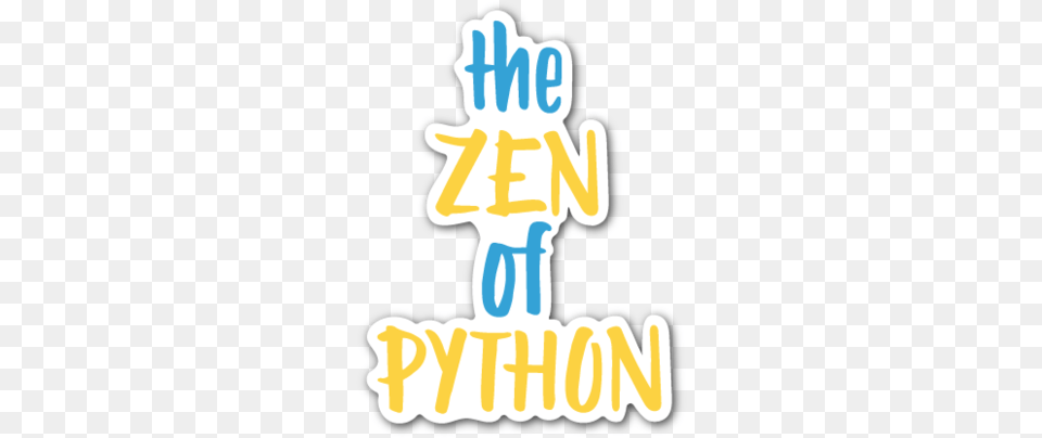 The Zen Of Python Sticker Language, Text, Dynamite, Weapon, Logo Free Transparent Png