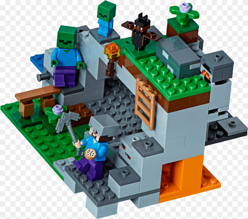 The Zombie Cave Minecraft Lego Zombie Cave, Toy, Lego Set, Person Free Png