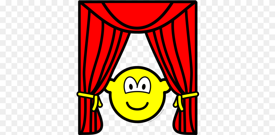 Theater Buddy Icon Stage Curtains Open Happy, Curtain Free Transparent Png