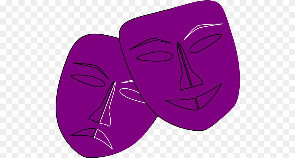 Theater Drama Masks Clip Art N5 Image Theatre Mask Purple Clipart, Person Free Png Download