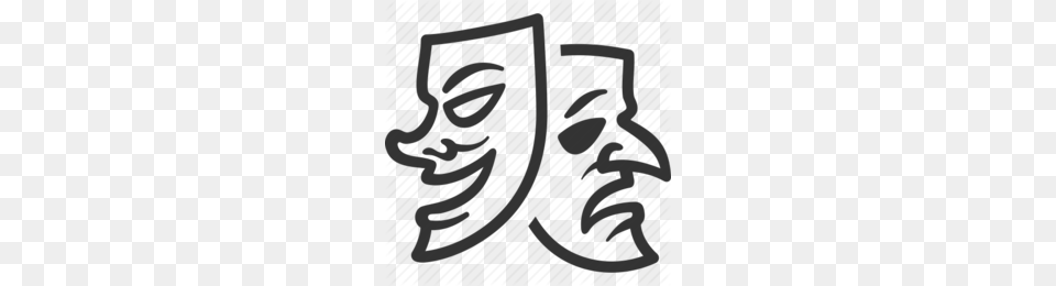 Theater Faces Clipart, Calligraphy, Handwriting, Text Free Png Download