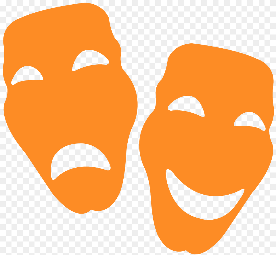 Theater Masks Silhouette, Mask, Face, Head, Person Png