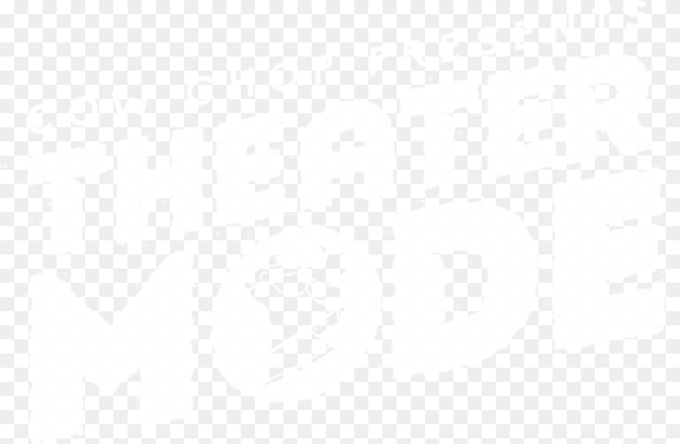 Theater Mode Cow Chop Logo White Colour Dp For Whatsapp, Stencil, Book, Publication, Adult Free Transparent Png