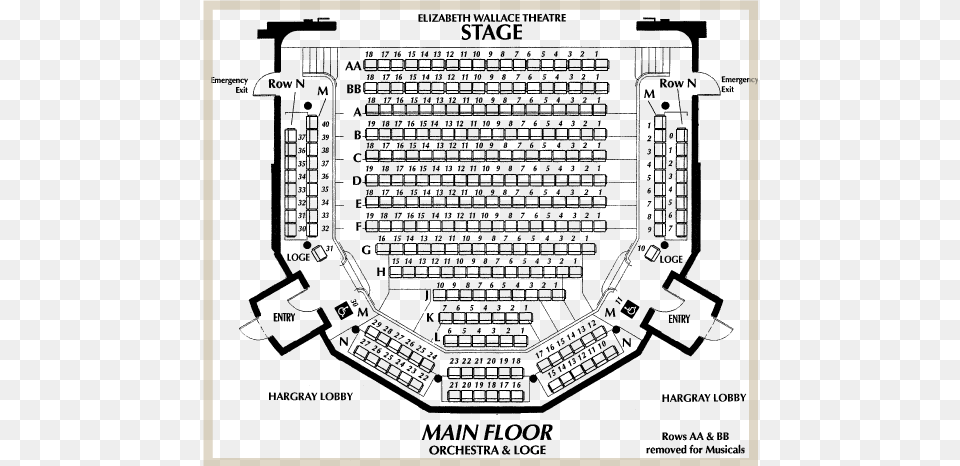 Theater Seating Main Floor The Chicago Theatre Free Png Download