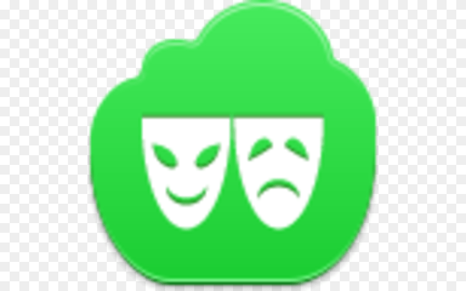 Theater Symbol Icon Facebook, Green, Baby, Person, Face Free Transparent Png