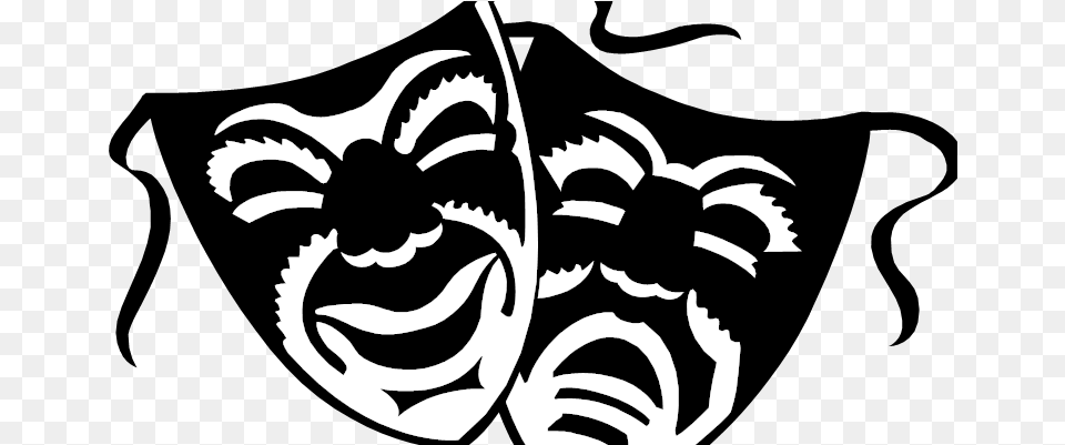 Theater Workshop Nfwm Clown Face Sad Happy, Stencil, Animal, Invertebrate, Spider Free Png Download