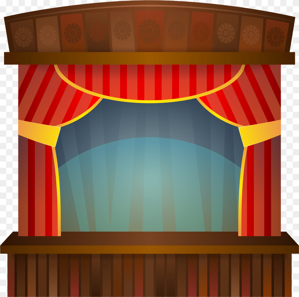 Theatre Clipart, Indoors, Stage, Theater, Gate Free Png