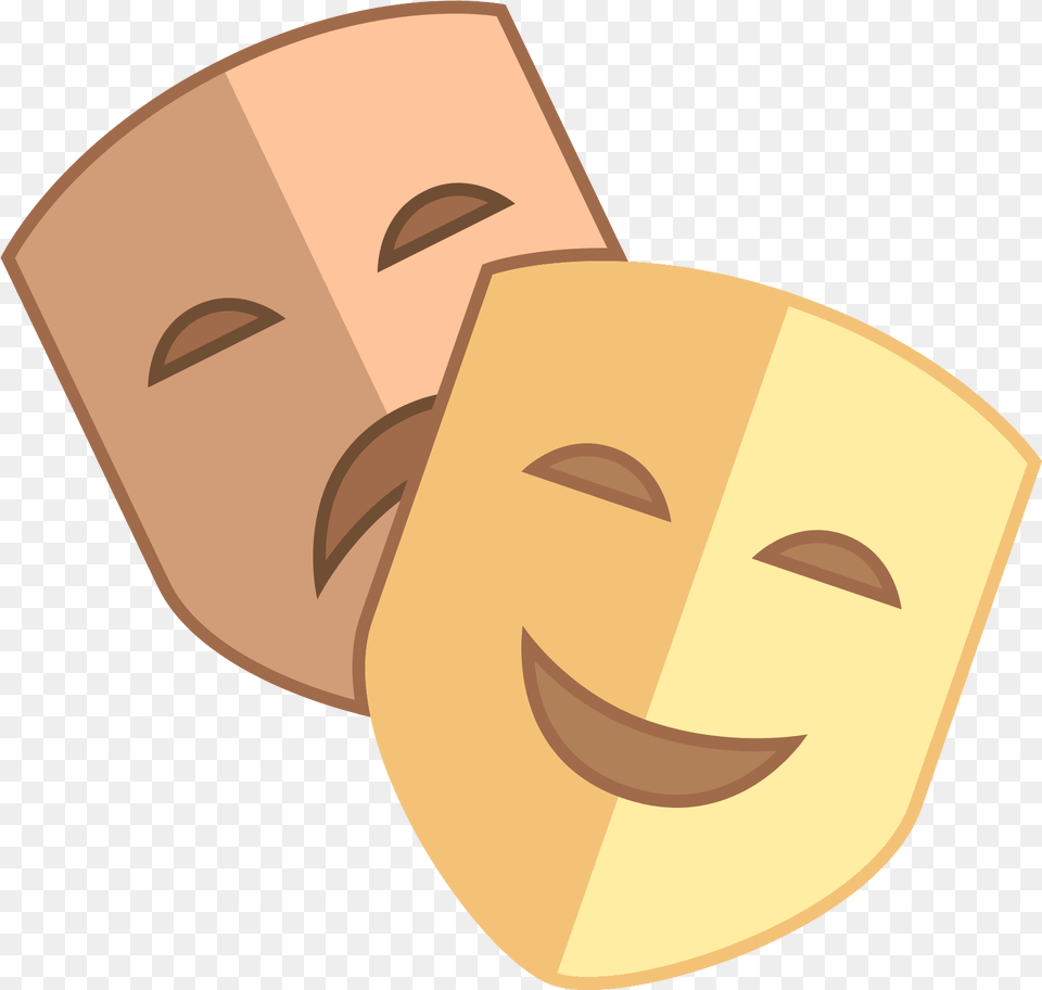 Theatre Clipart Happy Sad Face Happy And Sad Mask Clipart Free Png Download