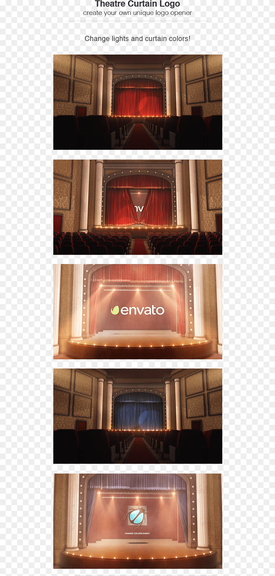 Theatre Curtain Logo Is A Cinematic Curtain Opener Stage, Art, Collage, Indoors, Theater Free Transparent Png