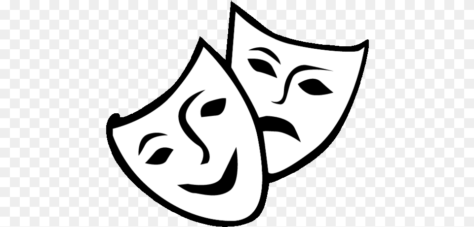 Theatre Drama Mask Comedy Clip Art Theatre Masks Clipart, Stencil, Face, Head, Person Png Image