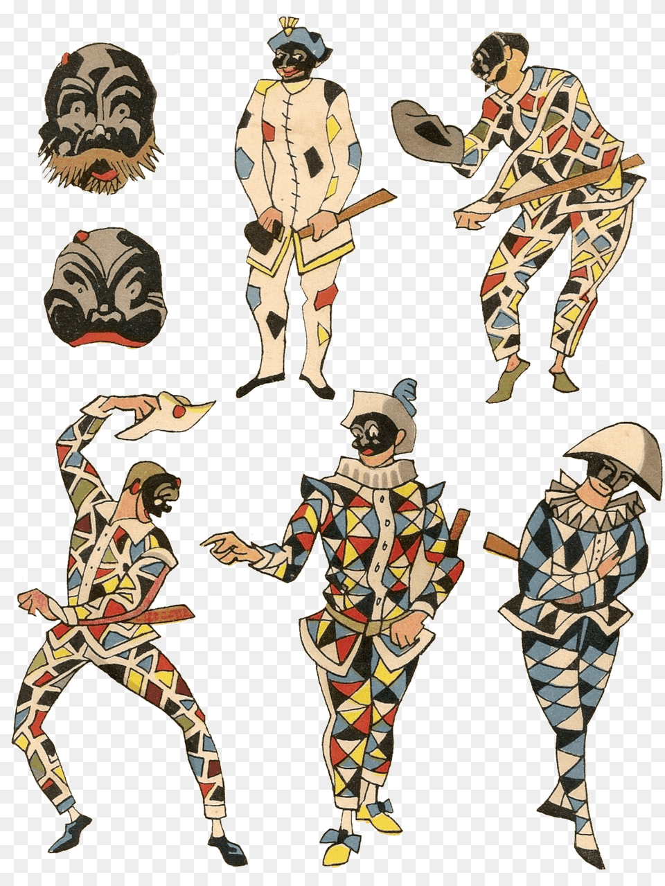 Theatre Masks, Art, Adult, Person, Man Free Png