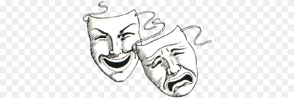 Theatre Masks Tattoo Buscar Con Google Theater Mask Comedy And Tragedy Masks Transparent, Accessories, Earring, Jewelry Png Image