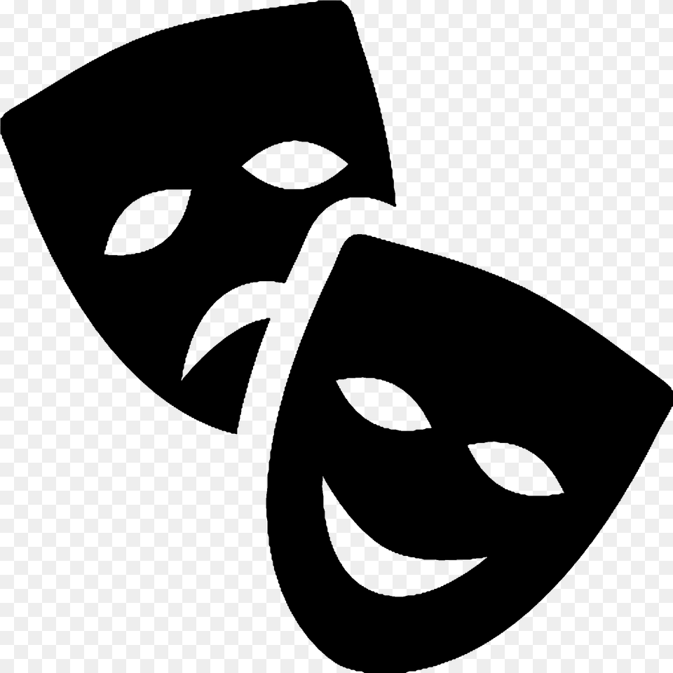 Theatre Masks Theatre, Gray Png