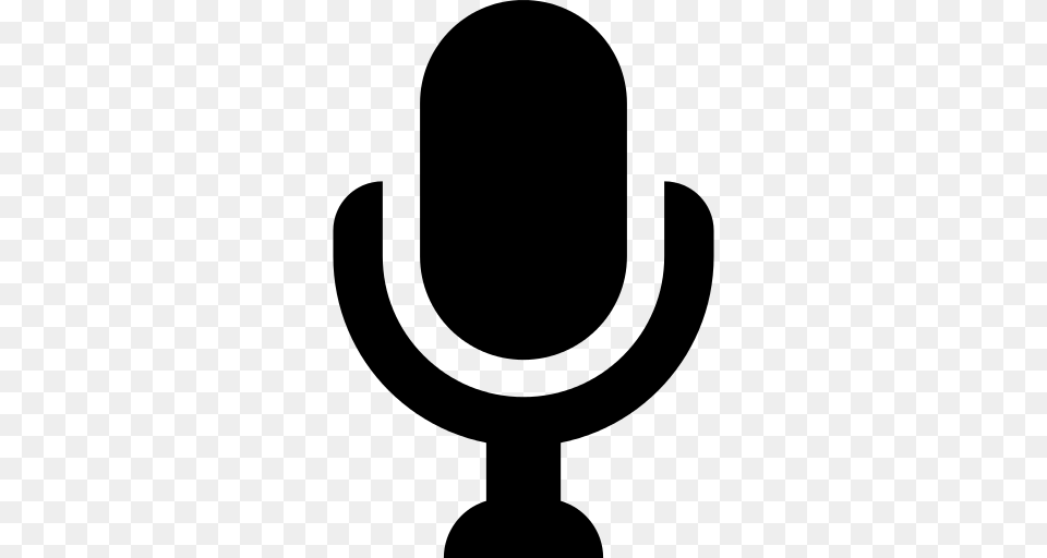 Theatre Mic Icon, Gray Free Png