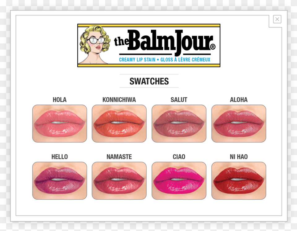 Thebalm Balmjour Creamy Lip Stain Thebalmjour Creamy Lip Stain In Salut, Woman, Person, Female, Body Part Free Png Download