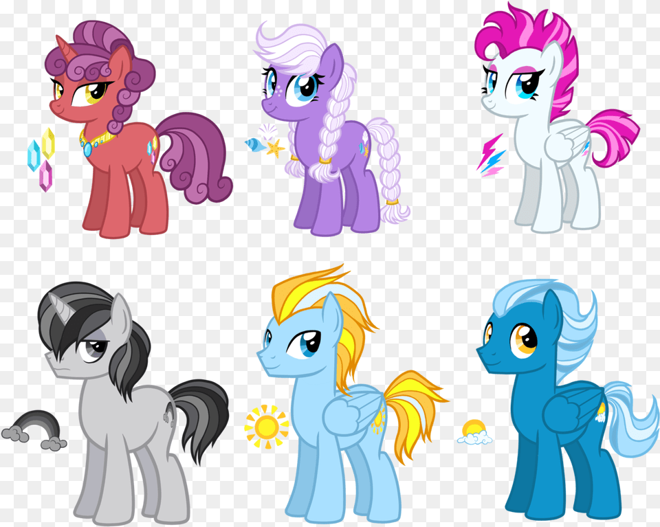 Thecheeseburger Cute Earth Pony Female Group Male Cartoon, Book, Comics, Publication, Person Free Png