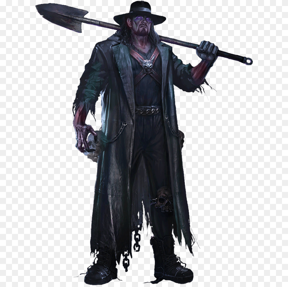 Thedeadmanwweimmortals Wwe Immortals Undertaker Deadman, Person, Clothing, Coat, Costume Free Png Download
