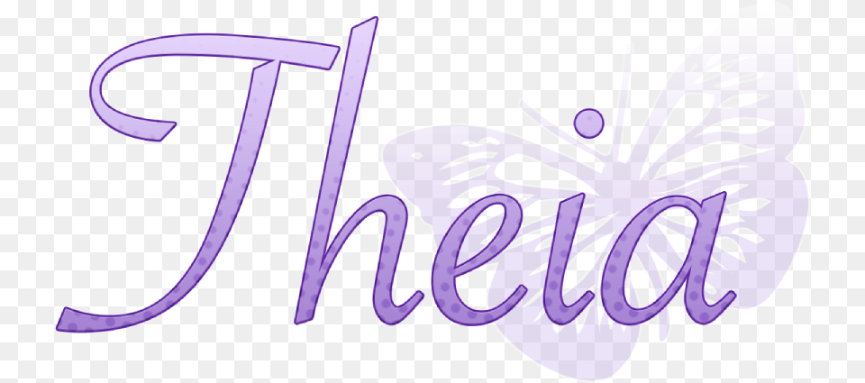 Theia Og03 Utau Voicebank Girly, Purple, Text, Handwriting, Flower Free Transparent Png
