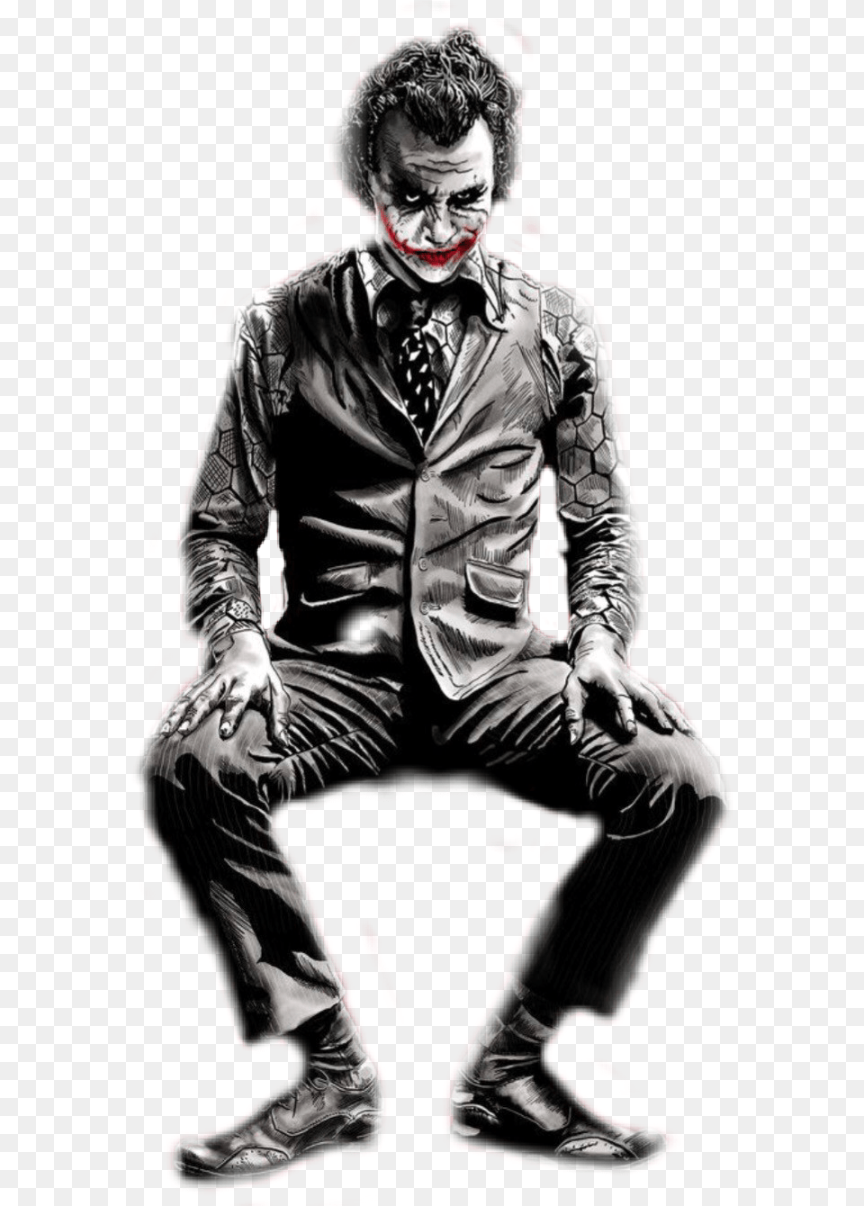 Thejoker Joker Jokerface Joker Sitting, Adult, Person, Man, Male Png