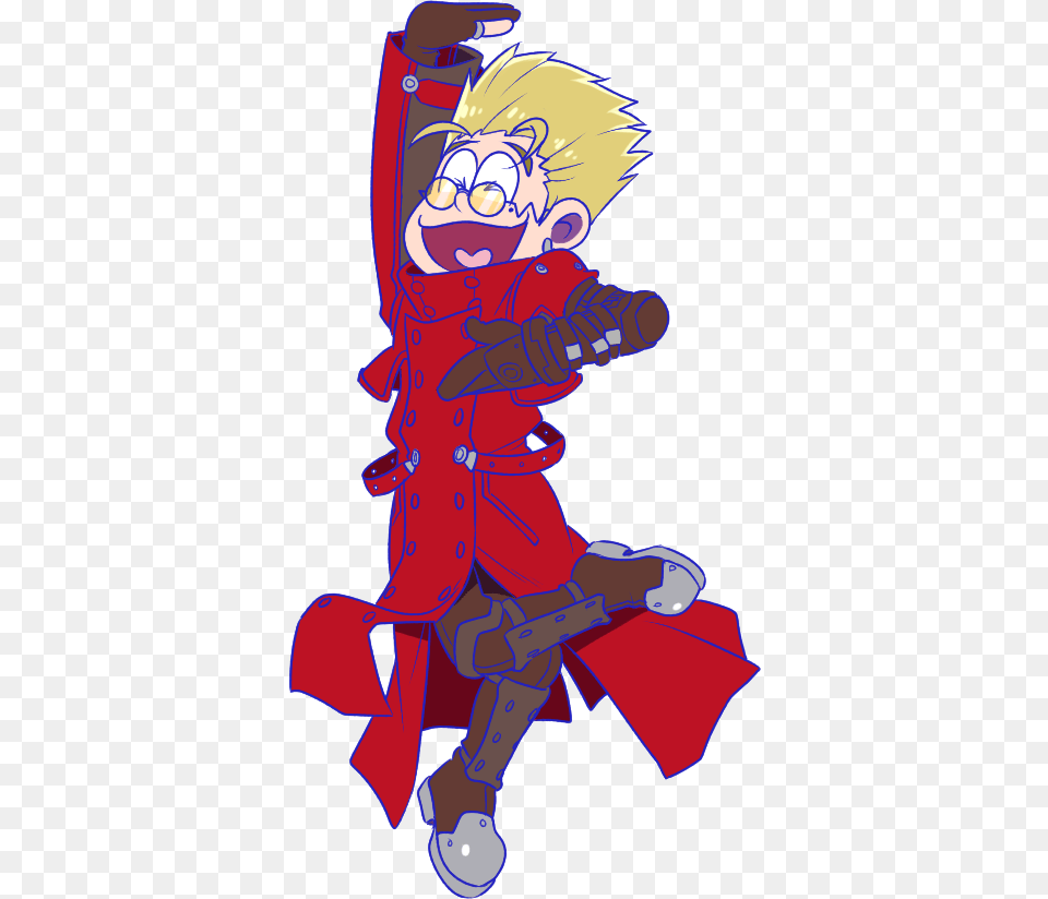 Thelamebat Asked If I Could Post The Vash Image That Cartoon, Book, Comics, Publication, Baby Free Png
