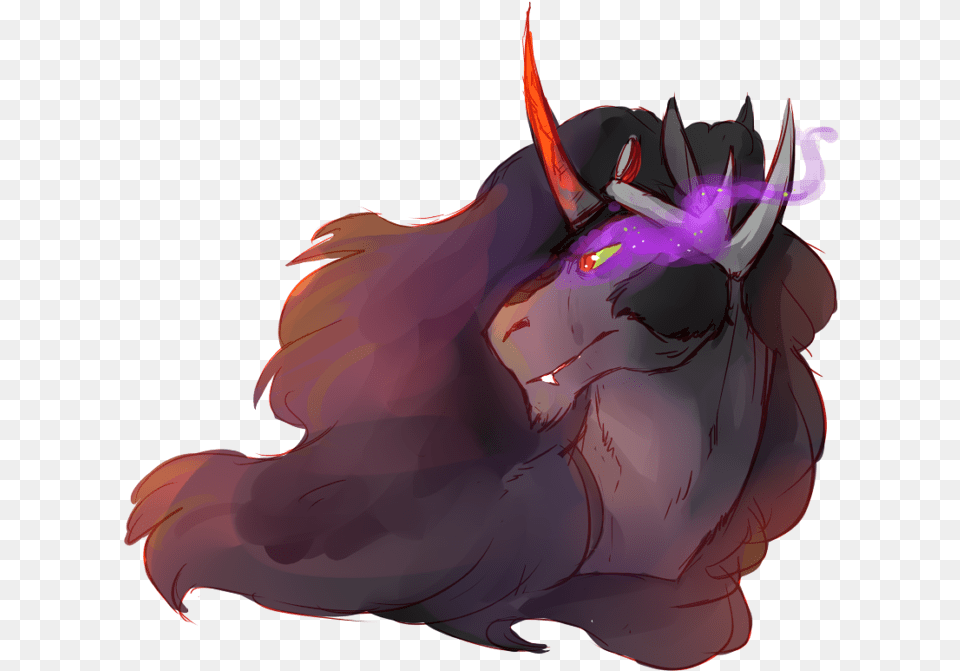 Thelionmedal Glowing Eyes King Sombra Safe Solo Illustration, Adult, Female, Person, Woman Free Transparent Png
