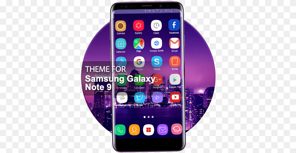 Theme For Samsung Galaxy Note 9 Technology Applications, Electronics, Mobile Phone, Phone Png Image