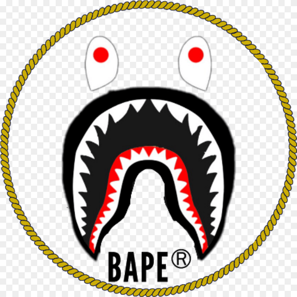 Theme Is Bape Bape Shark Logo, Body Part, Mouth, Person, Teeth Png Image