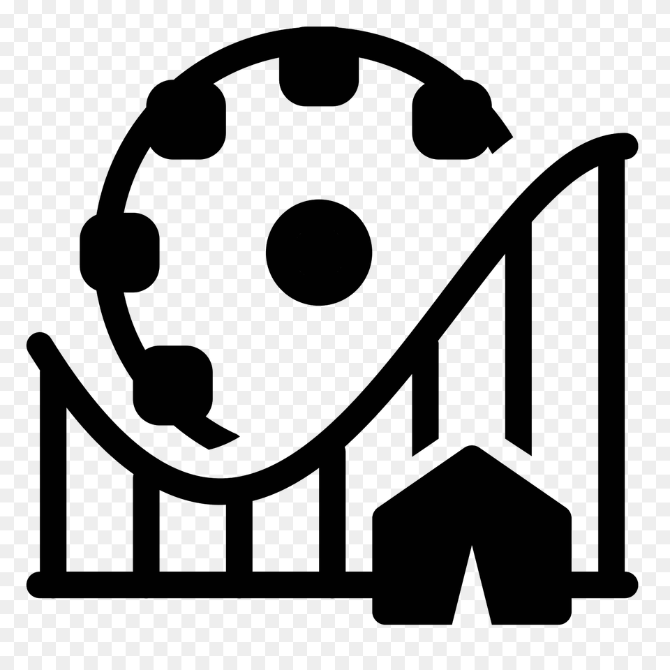 Theme Park Filled Icon, Gray Free Transparent Png