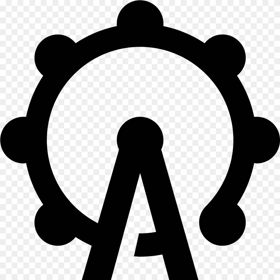 Theme Park Icon, Gray Png