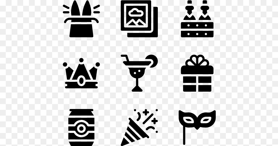Theme Park Icon, Gray Free Png Download