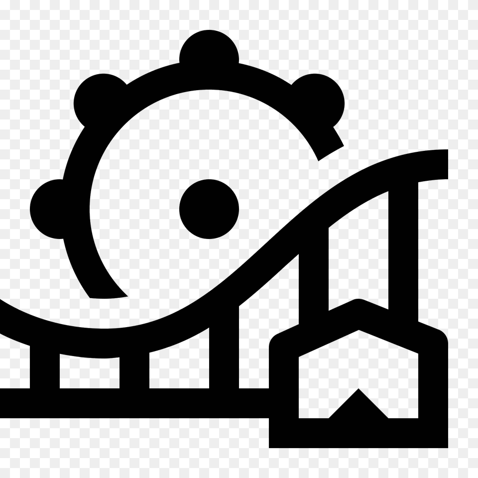 Theme Park Icon, Gray Png