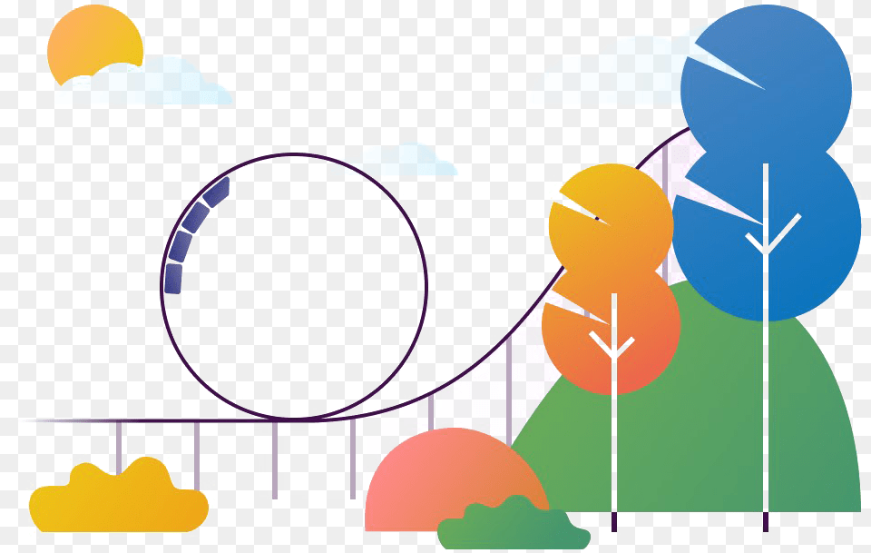 Theme Park Image File Illustration, Amusement Park, Fun, Roller Coaster Png
