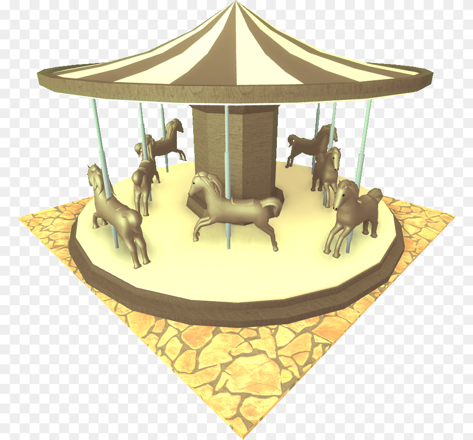 Theme Park Tycoon 2 Wikia Child Carousel, Play, Amusement Park, Animal, Horse Free Png Download