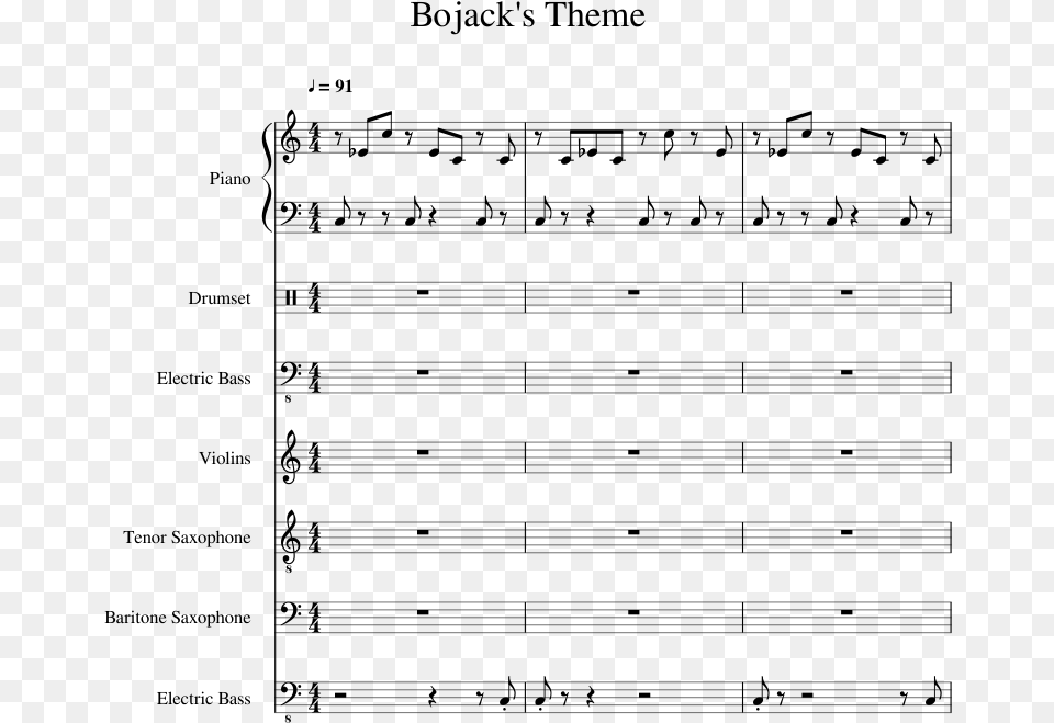Theme Sheet Music 1 Of 21 Pages We Are Number One Sheet Music Guitar, Gray Free Transparent Png