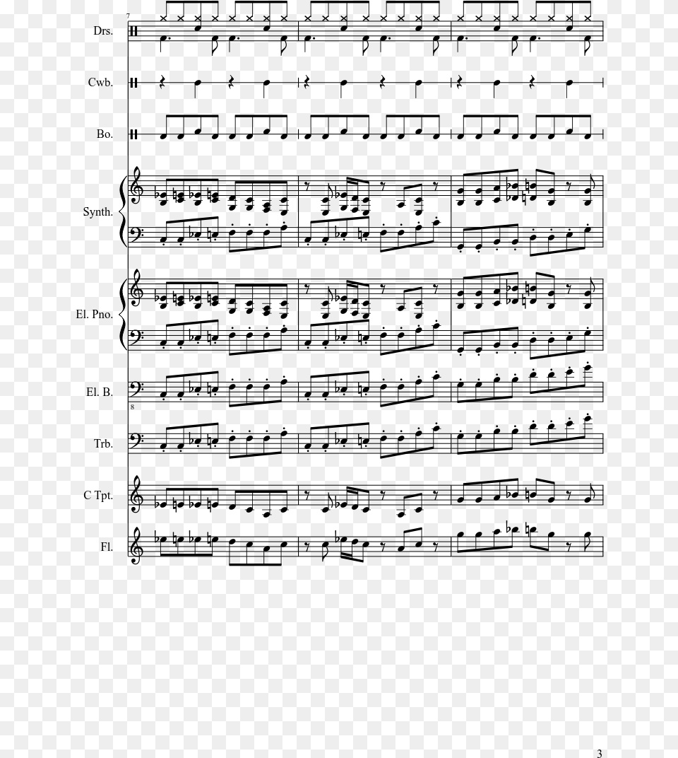 Theme Sheet Music Composed By Composed By Koji Kondonintendo, Gray Free Transparent Png