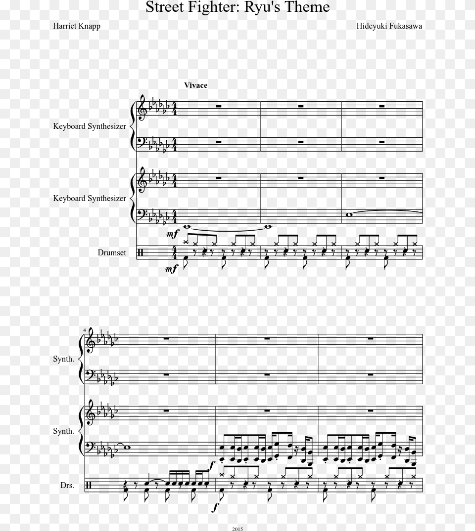 Theme Sheet Music Composed By Hideyuki Fukasawa Also Sprach Zarathustra Partitura, Gray Png