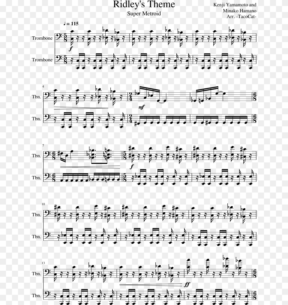 Theme Sheet Music Composed By Kenji Yamamoto Ed Sheeran Castle On The Hill Piano Sheet Music, Gray Free Png