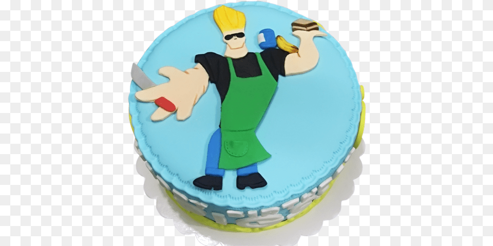 Themed Cakes Johnny Bravo Birthday Cake, Birthday Cake, Cream, Dessert, Food Free Png Download