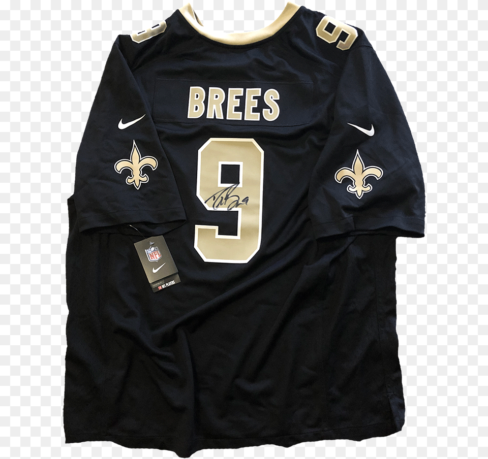 Then Signed By Drew Brees New Orleans Saints, Clothing, Shirt, T-shirt, Jersey Free Png Download