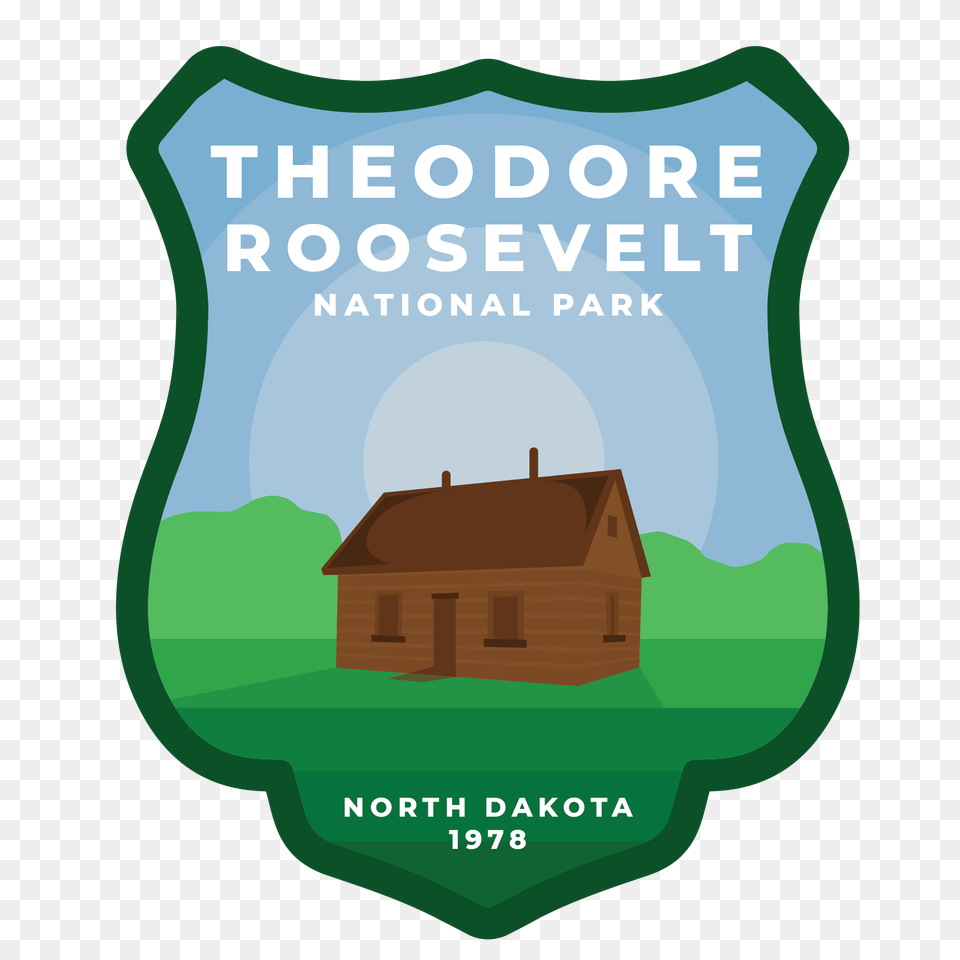 Theodore Roosevelt National Park Vinyl Sticker Park Paperie, Badge, Logo, Symbol, Bulldozer Png Image