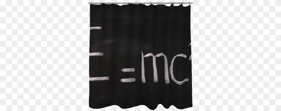 Theory Of Relativity Written On School Chalkboard Shower Red Orange Graphic Art Themed Shower Curtain Polyester, Blackboard Free Png