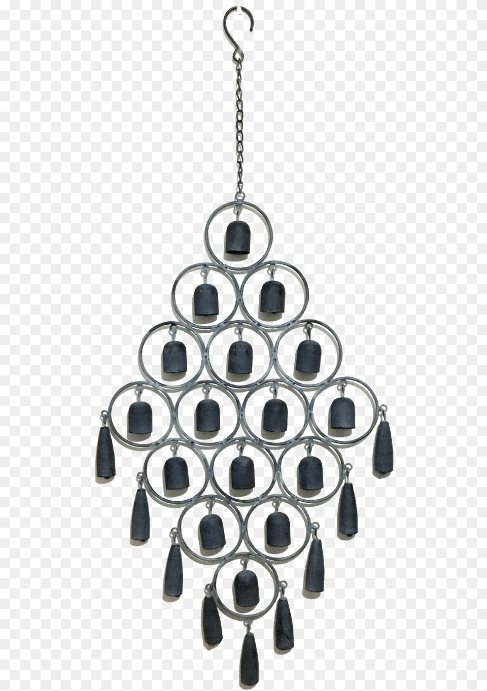 There Are 16 Little Bells In Circles With An Extra Christmas Tree, Accessories, Chandelier, Earring, Jewelry Free Png Download