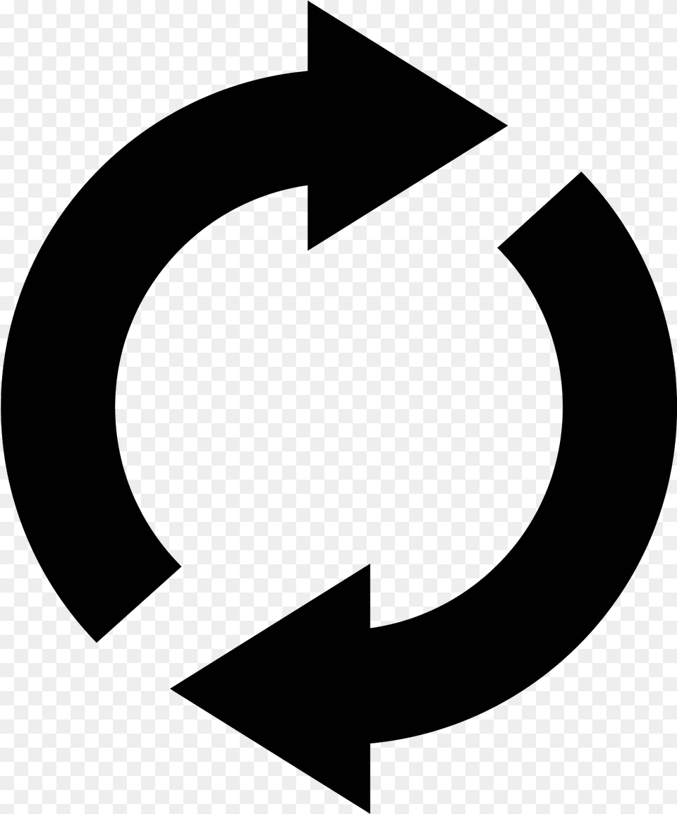 There Are 2 Circular Lines Following Each Other With Transparent Background Arrow Circle, Gray Free Png