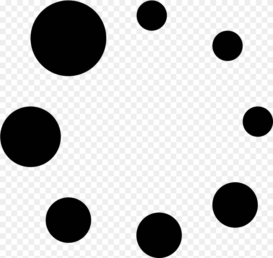 There Are 8 Small Circles Arranged In A Circle Transparent Small Black Circle, Gray Png Image